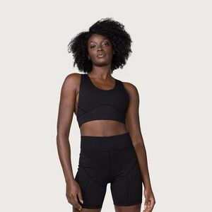 Honor the Gift Black Women’s Riding Top Sports Bralette NEW